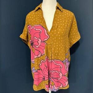 Anthropologie | BI-nk Leonora Top, Size Small